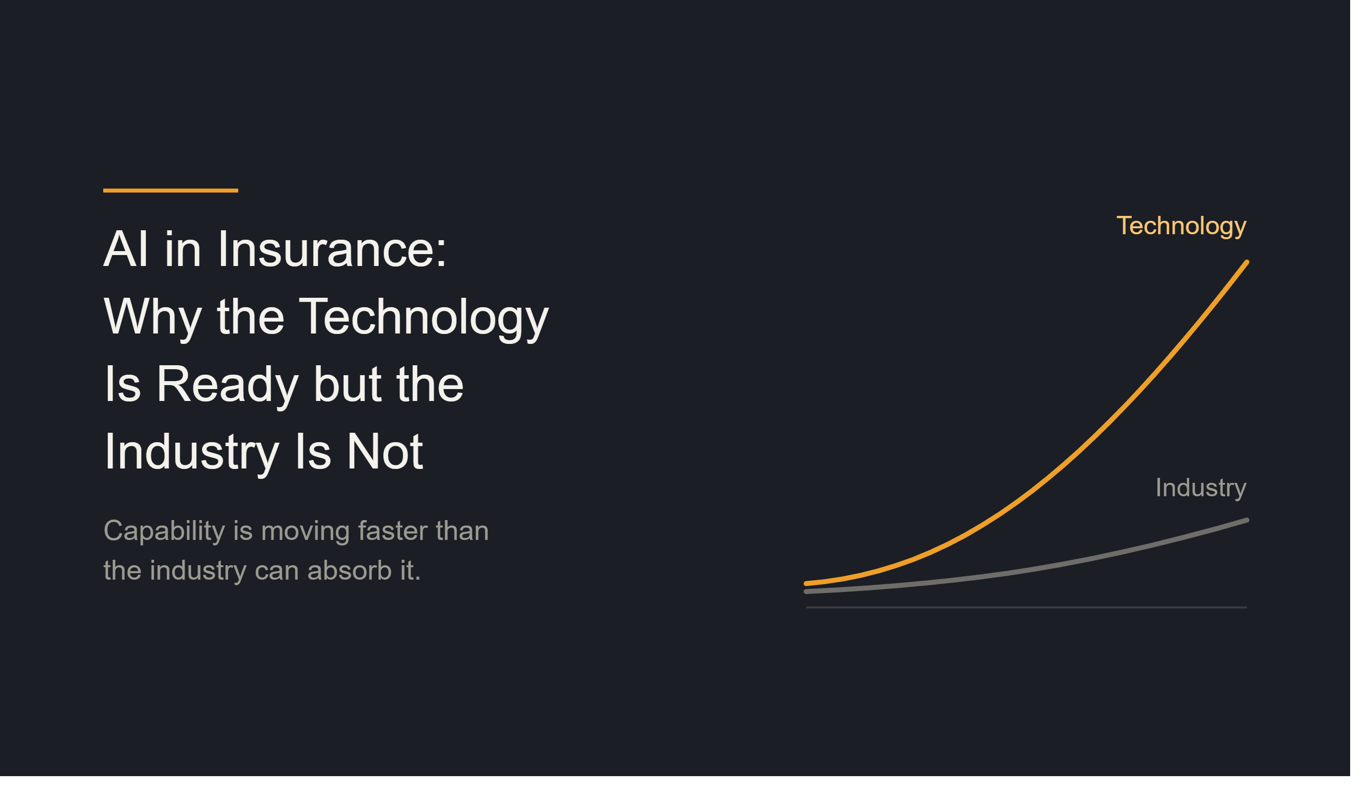 AI in Insurance: Why the Technology Is Ready but the Industry Is Not